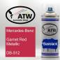 Preview: Mercedes-Benz, Garnet Red Metallic, DB-512: 400ml Sprühdose, von ATW Autoteile West.